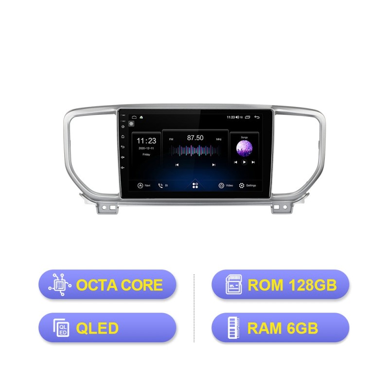 Isudar QLED RDS Car DVD player For KIA/KX5/Sportage 3 4 2016 2017 2018 2019