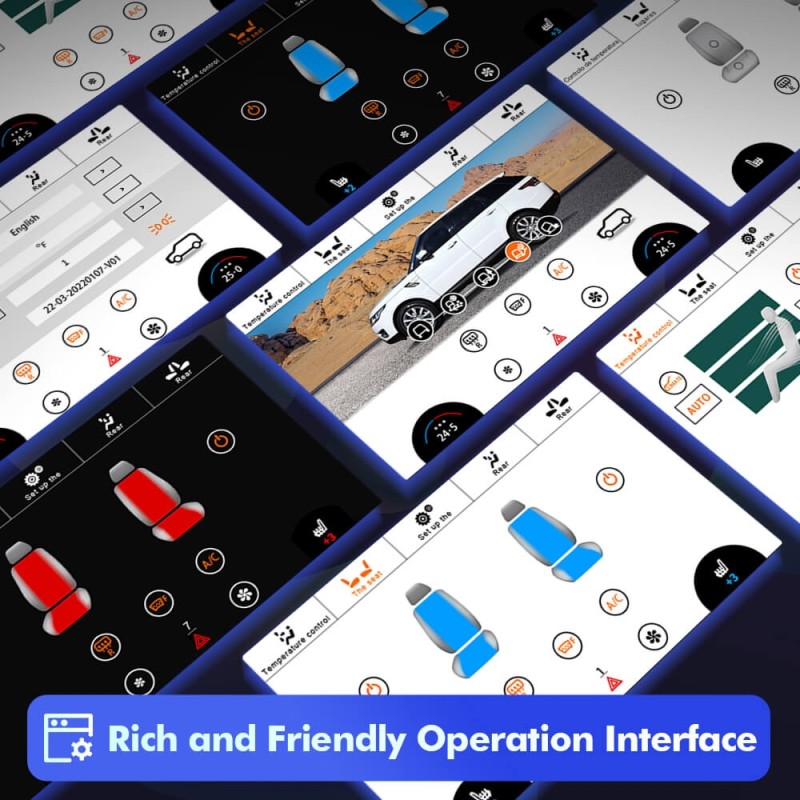AC Panel 9 inch Touch LCD Screen For Range Rover Sport L494 (2014-2017) Climate Control Car Air Conditioning Board