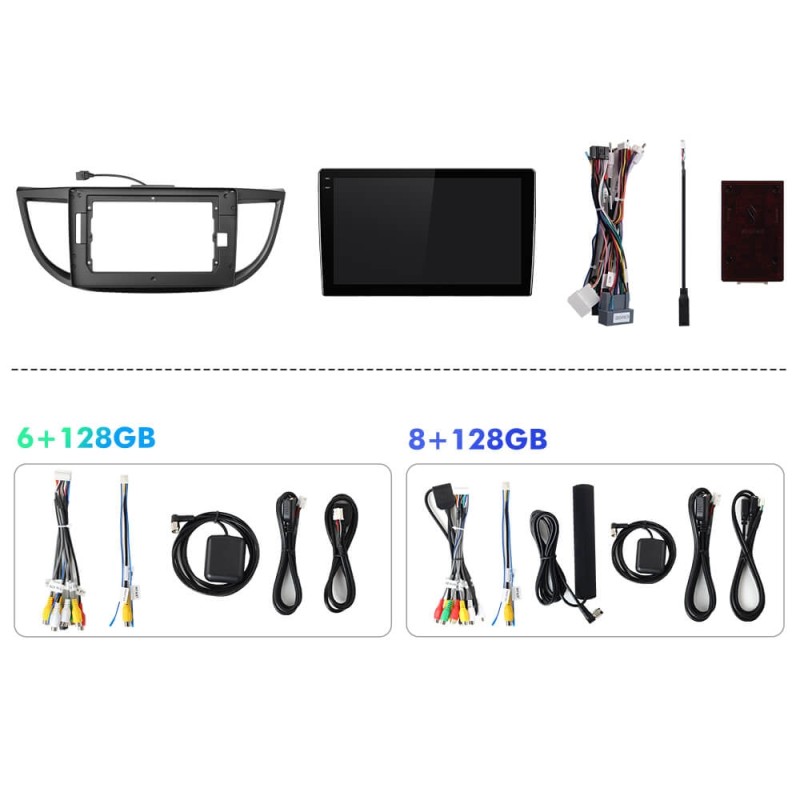 For Honda CRV CR-V 4 RM RE 2012-2016 Q6 Qualcomm Android 13 10" screen music car radio DSP ADAU