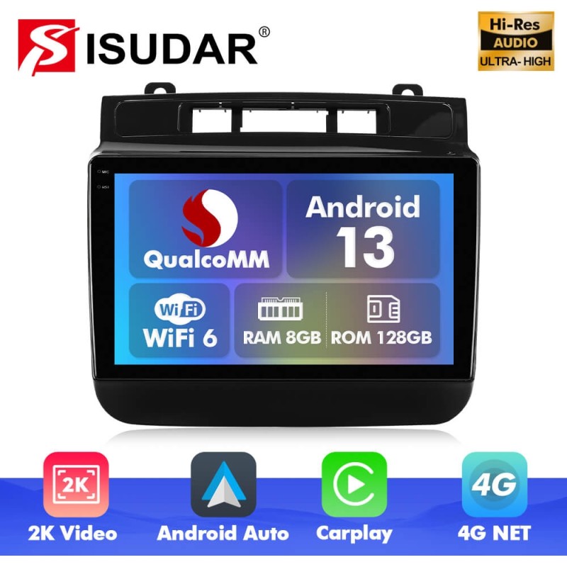 Q6 Qualcomm Android 13 For Volkswagen Touareg FL NF 2010 - 2018 9" screen multimedia car radio DSP ADAU