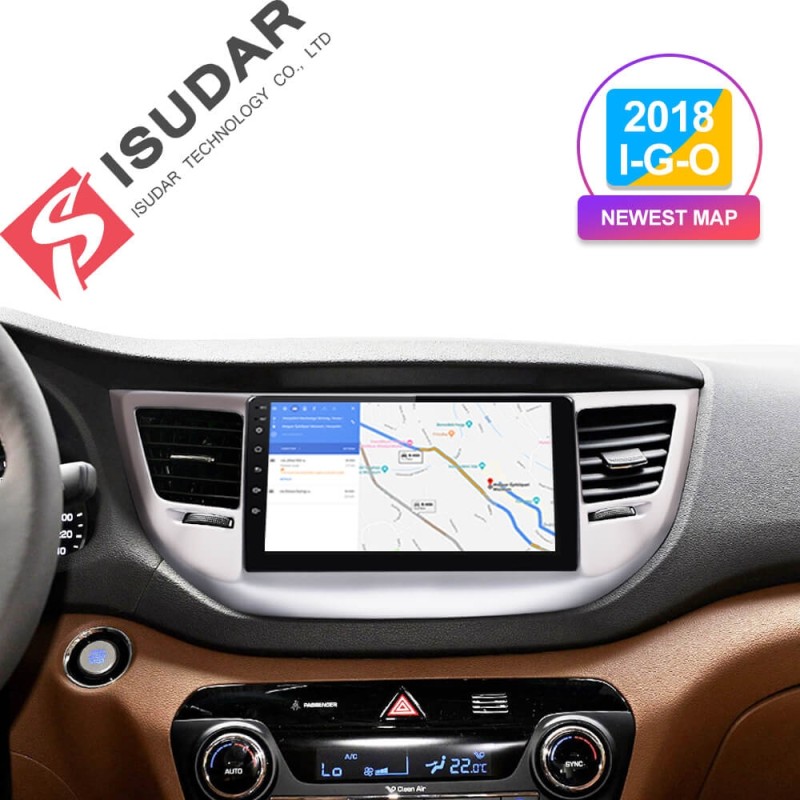 ISUDAR 1 Din Auto radio Android 9 For Hyundai Tucson/IX35 2016 2017