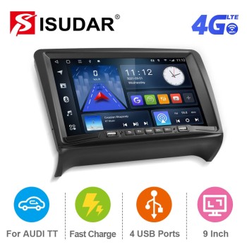 ISUDAR Wirless Apple Carplay Car Radio For Audi TT MK2 8J 2006-2014