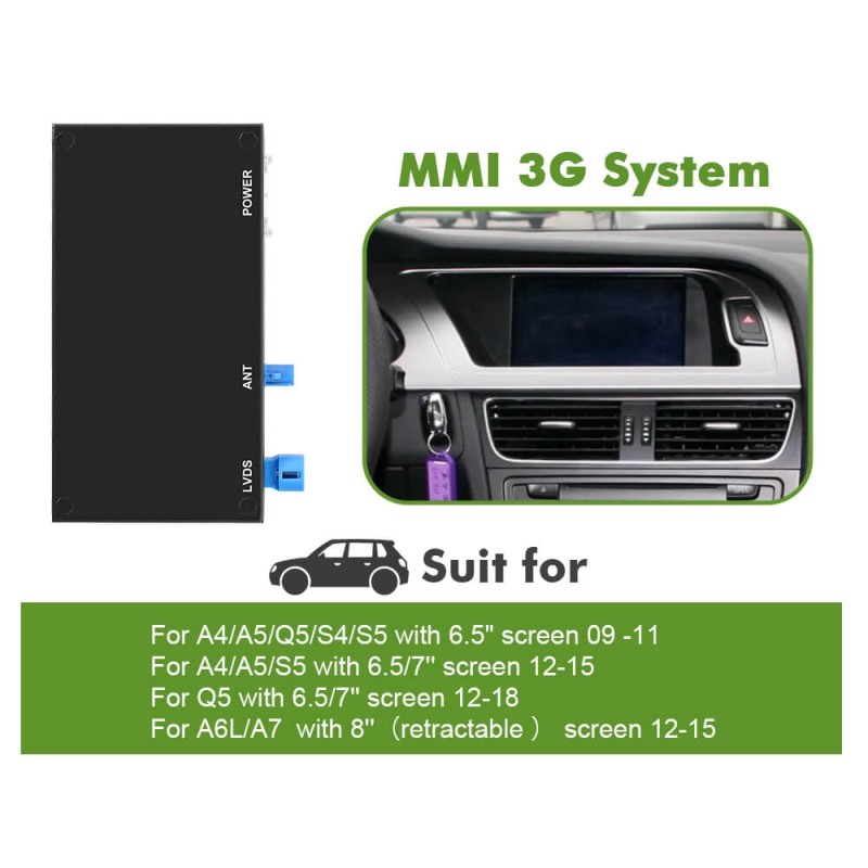 NEW! Carlinkit Wireless Apple Carplay AA Modem For Audi A5/S5/A4/A3/A1 A6 A7 A8 Q2 Q3 Q5 Q7 B9 S5