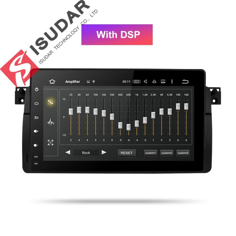 ISUDAR 2 Din Quad core Auto radio Android 9 For BMW/E46/M3/MG/ZT/Rover 75