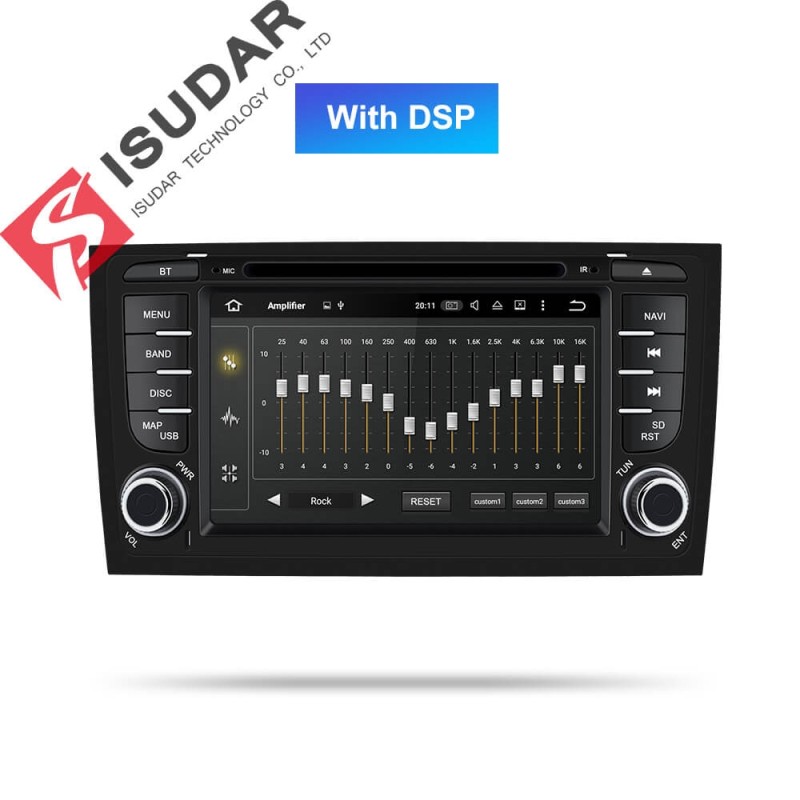 ISUDAR 2 Din Auto radio Android 9 Octa core For Audi/A6/S6/RS6