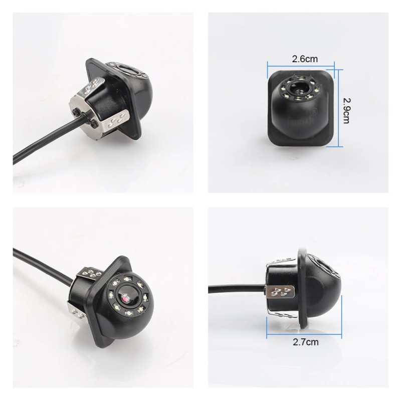 Isudar Rear Camera 8 LED With HD Night Vision 170 Degree with 6M cable