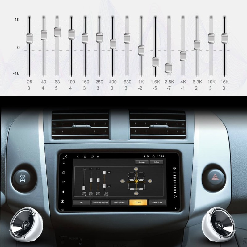 Isudar 8 core T8 Auto Radio For Toyota/Corolla/Terios