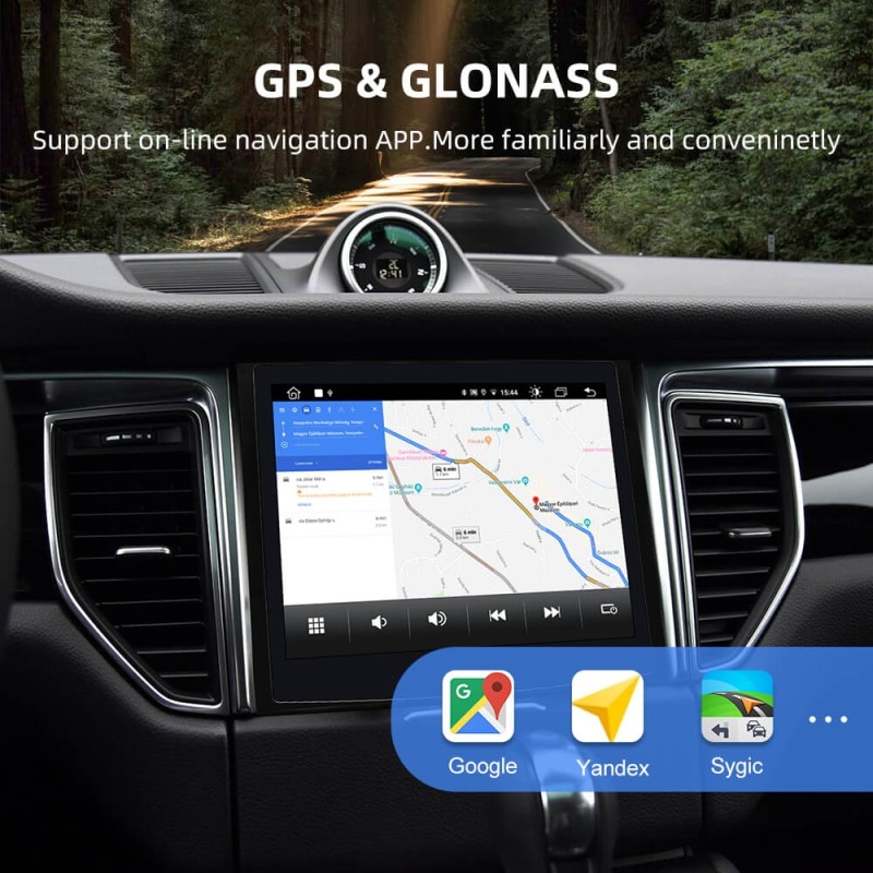 ISUDAR Wireless carplay Car Radio For Porsche Macan 2014-2016 with Blue Anti Glare Screen