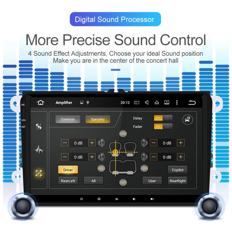 ISUDAR 1 Din Auto radio Android 10 Octa core For VW/Golf/Tiguan