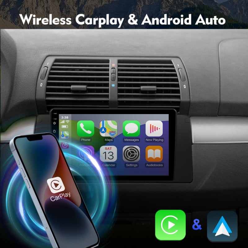 For BMW X5 E53 E39 1995-2006 Car Radio Multimedia Android 12 Player Navigation stereo GPS