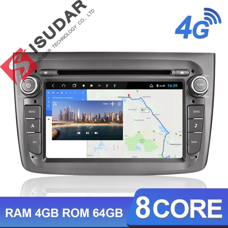 ISUDAR H53 1 Din Android Car Radio For Alfa Romeo Mito 2008-
