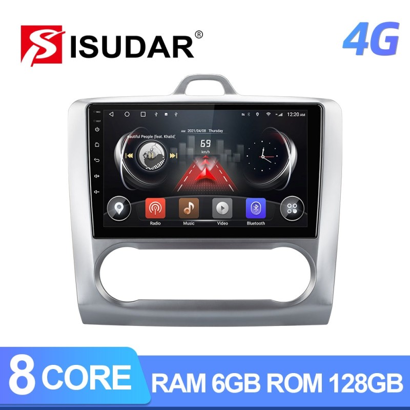 Isudar T72 Android 10 Auto Radio For Ford S-Max/Focus/mondeo/C Max