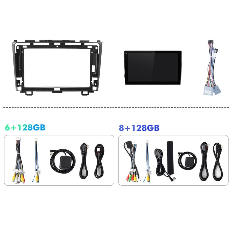 Q6 Qualcomm Android 13 For Honda CRV/CR-V 2006-2011 9" screen music car radio DSP ADAU