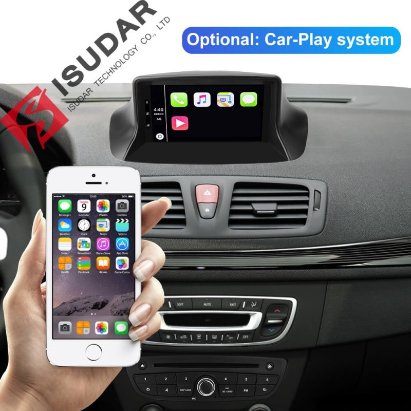 ISUDAR 2 Din Auto radio Android 9 Octa core For Renault/Megane 3