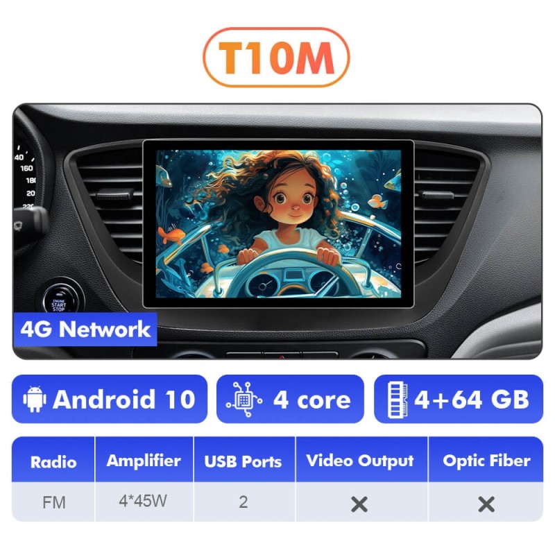 NEW! 11.5” Android 13 For Hyundai Solaris 2 2017-2020 Car Radio Carplay Wifi 6