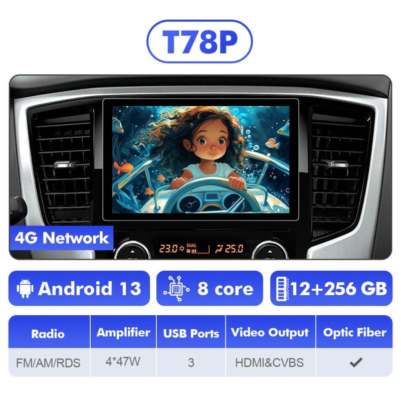 NEW! 11.5” Android 13 For MITSUBISHI L200 5 TRITON 2018-2022 Car Radio HDMI Video Output