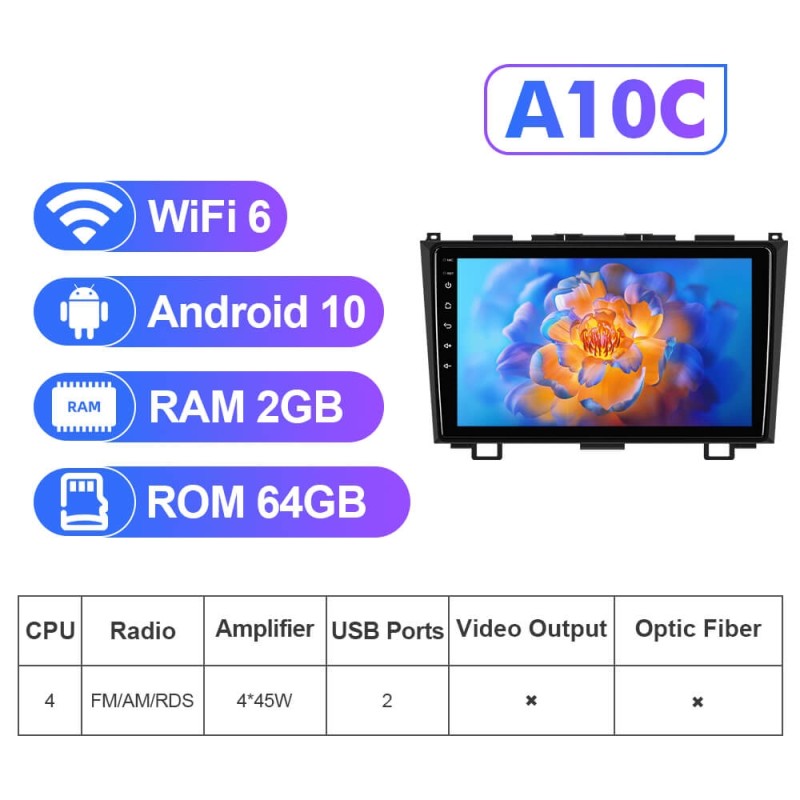 NEW! Android 13 Car Radio For Honda CRV/CR-V 2006-2011 Multimedia Video Player Navigation GPS 4G