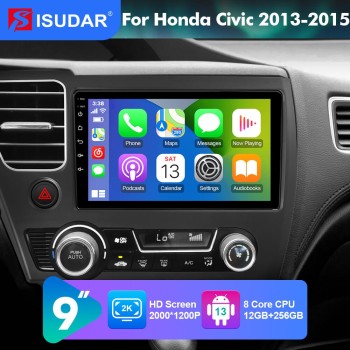 NEW! Android 13 Car Radio For Honda Civic 2013 2014 2015 2016 Multimedia Video Player Navigation GPS 4G
