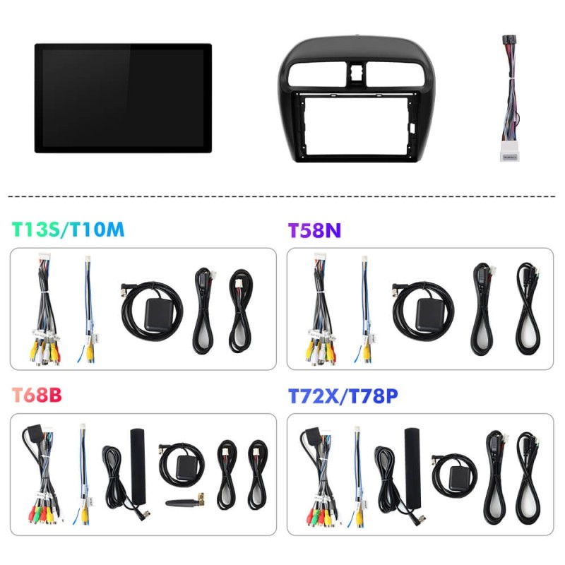 NEW! 11.5” Android 13 For MITSUBISHI MIRAGE 2012-2018 Car Radio HDMI Video Output