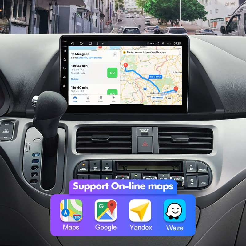 NEW! Android 10-Android 13 QLED Android Auto 9” Car Radio For Honda Odyssey 2005 - 2010