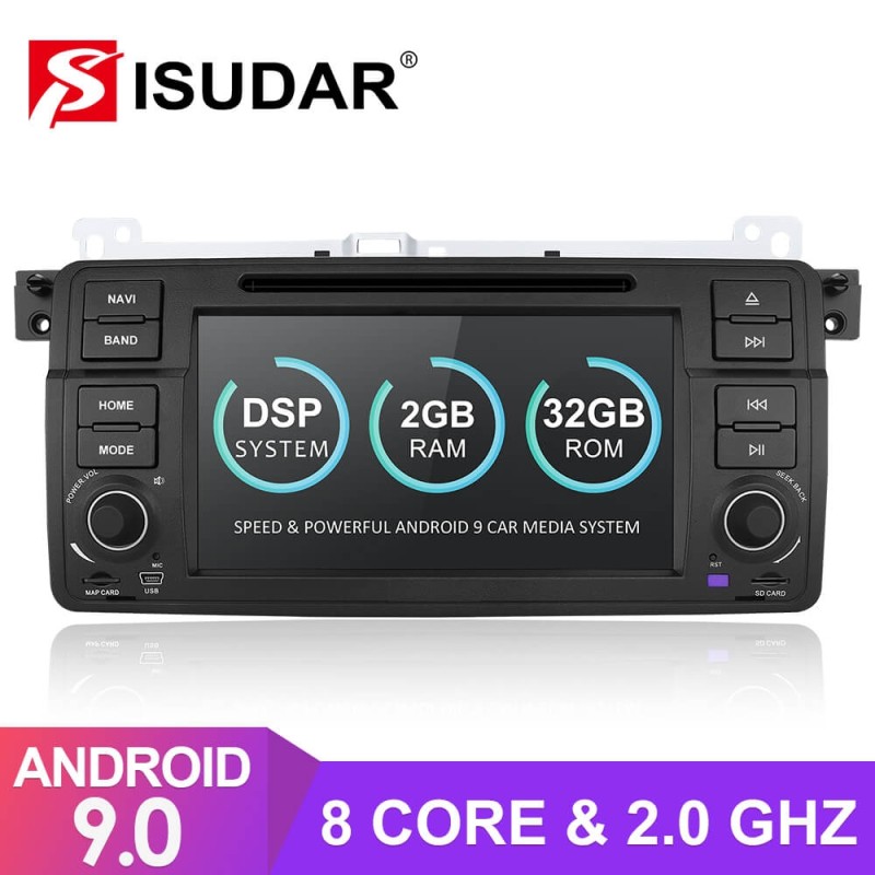 Isudar 1 Din T8 2+32G Android 9 Auto Radio For BMW/E46/M3