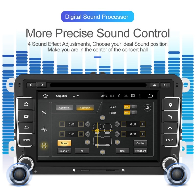 ISUDAR 2 Din Auto Radio Android 9 Octa core For VW/Volkswagen/POLO/Golf/Skoda/Octavia/Seat/Leon