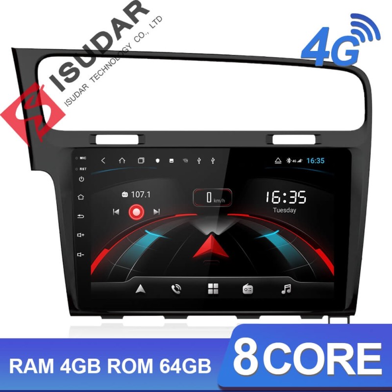 ISUDAR H53 1 Din Android Car Radio For VW/Volkswagen/Golf 7