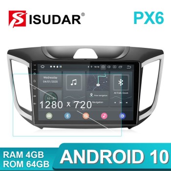 ISUDAR Voice control PX6 Android 10 Car Radio For Hyundai/Creta/IX25 2015-2018