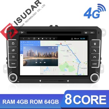 ISUDAR H53 2 Din Android Car Radio For VW/Octavia/Seat/Leon