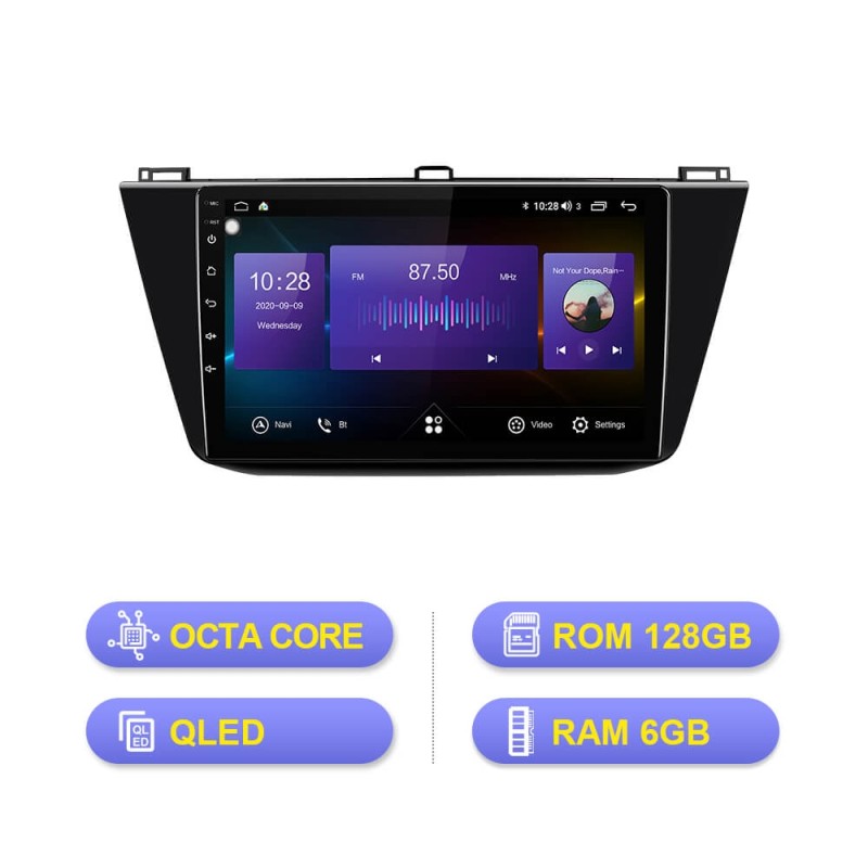 Isudar Stereo Receiver RAM 6GB 4G Net For VW/Volkswagen/Tiguan 2017-2019