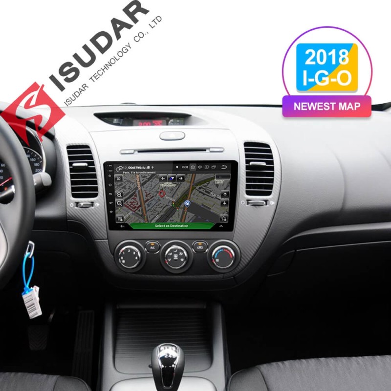 ISUDAR 1 Din Auto Radio Android 9 For Kia CERATO K3 FORTE 2013-2016