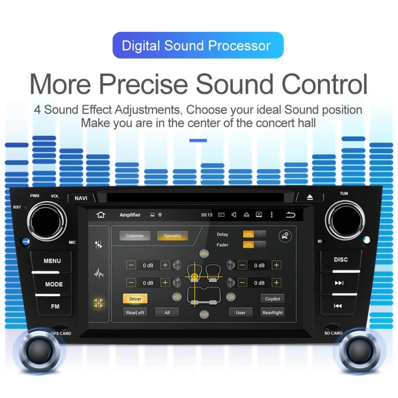 ISUDAR 2 Din Auto radio Android 9 Octa core For BMW/3 Series E90/E91/E92/E93