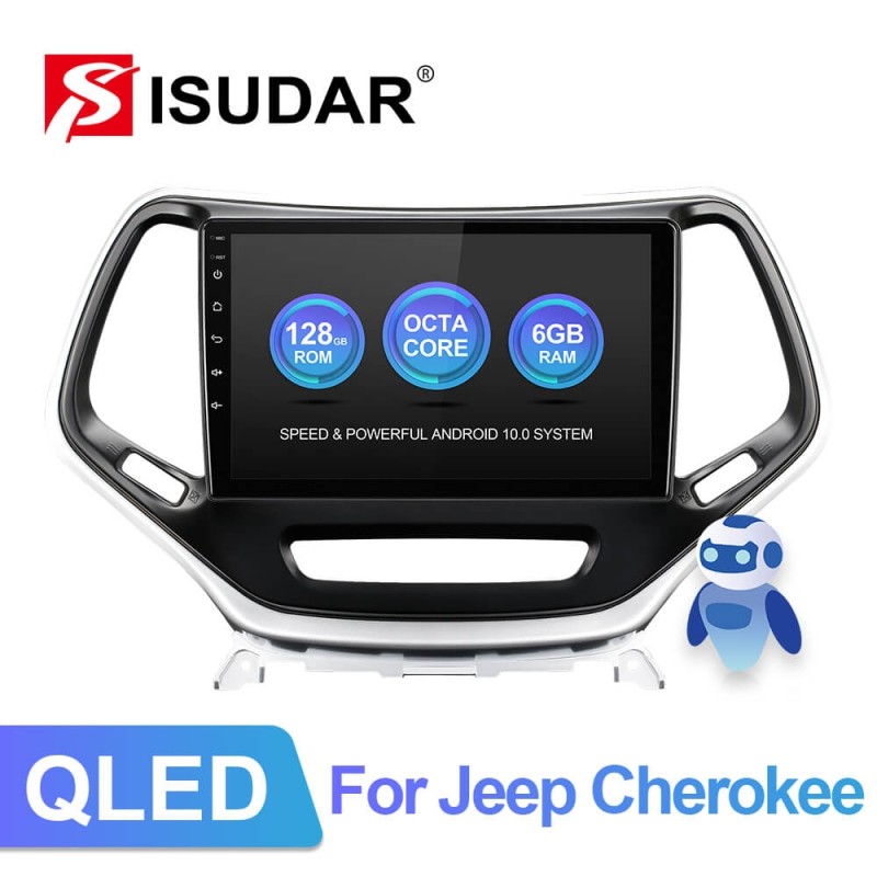 ISUDAR QLED 1280*720P V72 Car Radio For Jeep Cherokee 5 KL 2014-2018