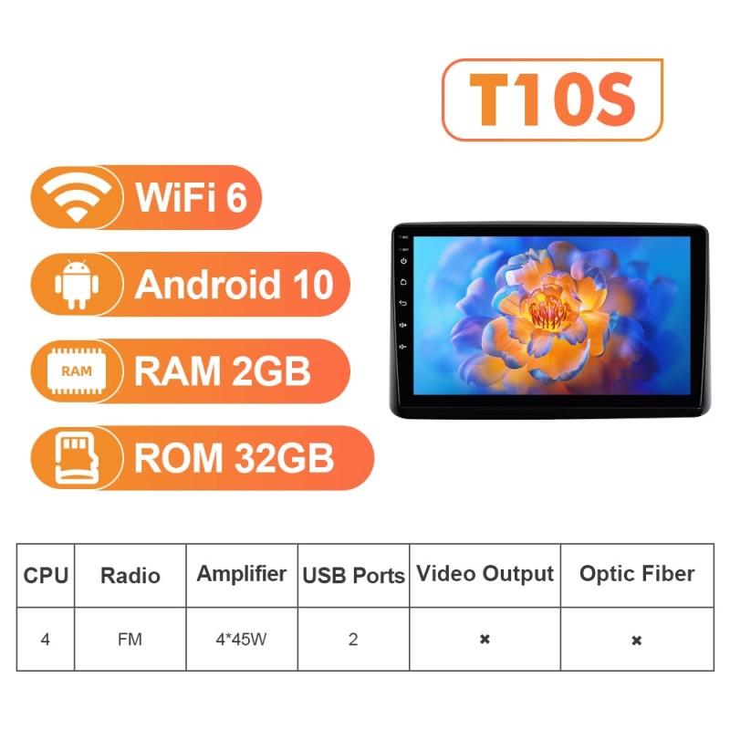 NEW! Android 10-Android 13 QLED Android Auto 9” Car Radio For Honda City 2020-