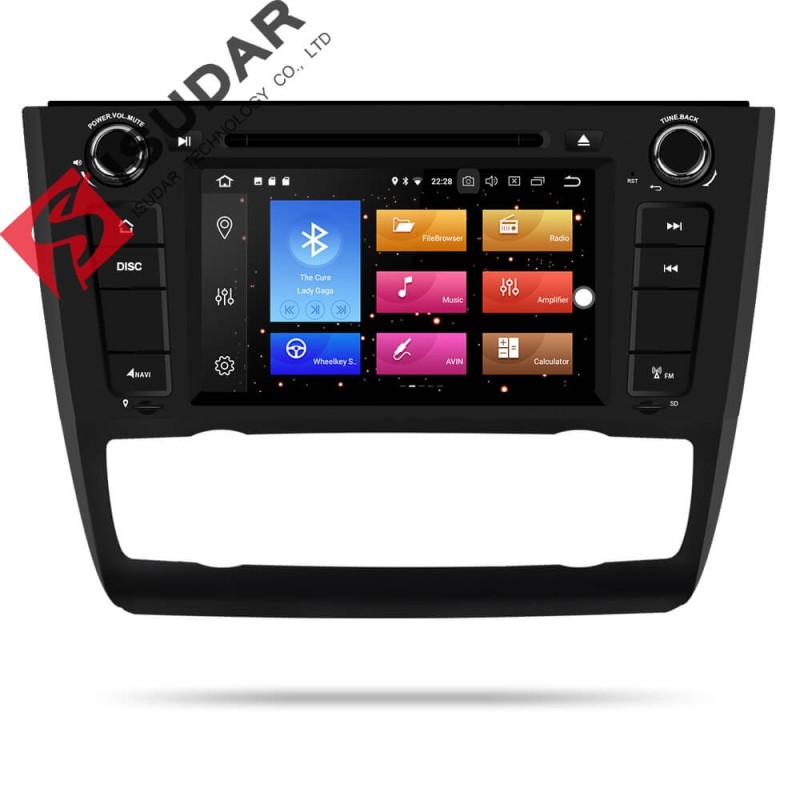 ISUDAR 1 Din Auto Radio Android 9 Octa core For BMW E81/E82/E88 1 Series