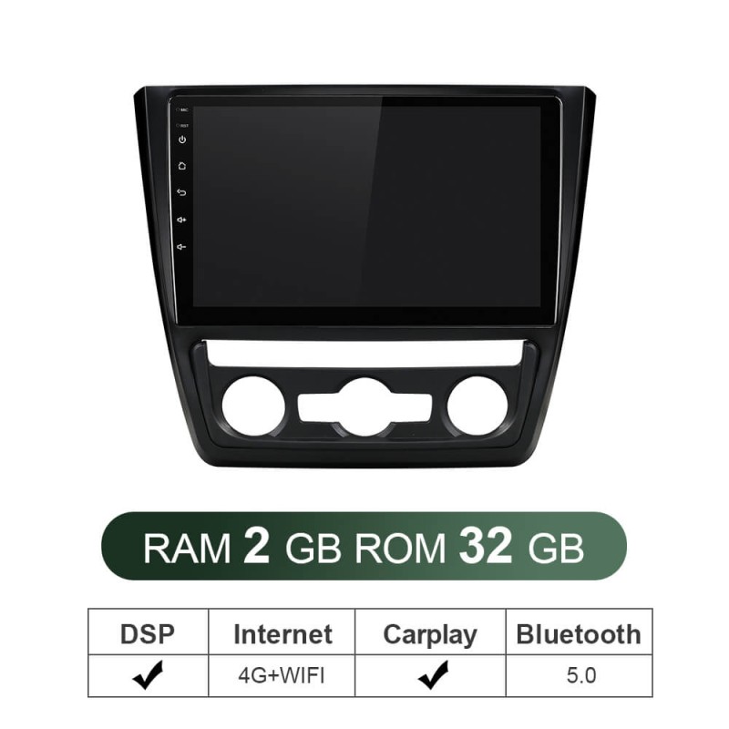 ISUDAR Voice control V57S 2 Din Android 10 Car Radio For Skoda Yeti 2009-2014