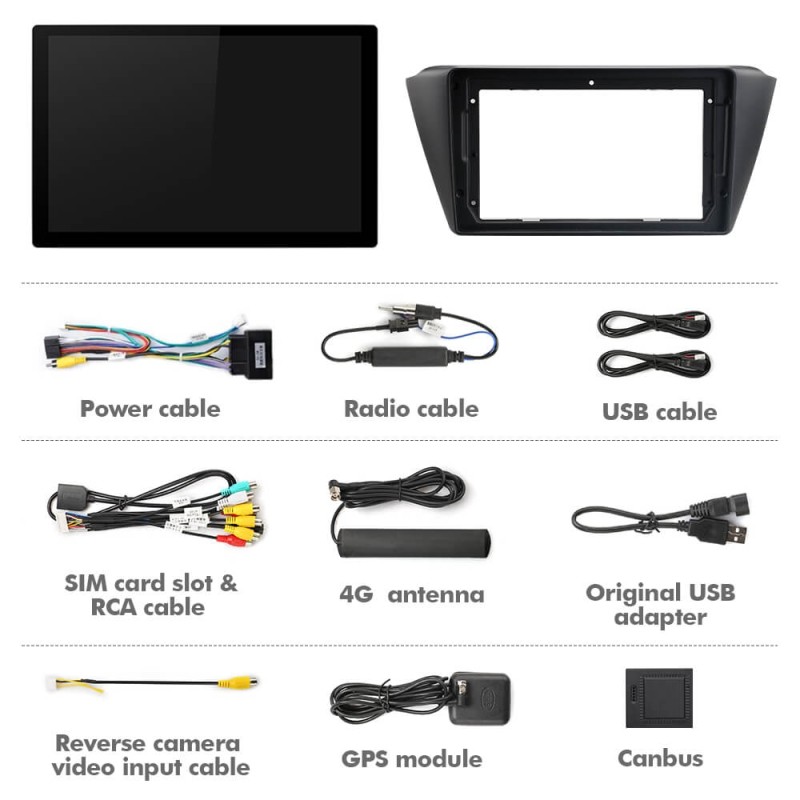 ISUDAR 2K 13.1 Inch 8 Core Android 12 Car Radio For Skoda Fabia 2015 2016 2017 2018 2019
