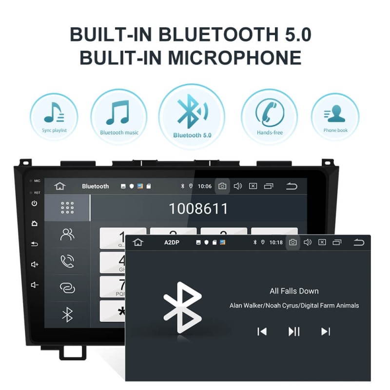 Isudar PX6 Android 10 1 Din Car Multimedia Auto Radio For Honda/CRV/CR-V 2006-2011