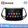 T72 Car Multimedia Octa Core RAM 6GB 4G For Jeep Compass 2 MP 2016 2017 2018 2019