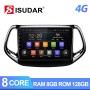 T72 Car Multimedia Octa Core RAM 6GB 4G For Jeep Compass 2 MP 2016 2017 2018 2019