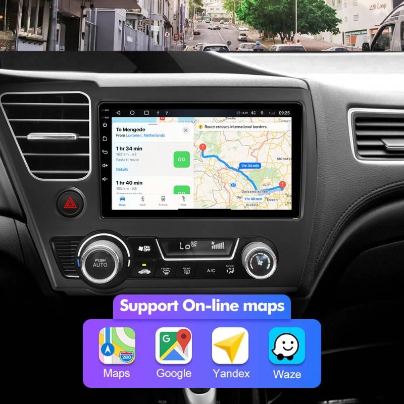 NEW! Android 13 Car Radio For Honda Civic 2013 2014 2015 2016 Multimedia Video Player Navigation GPS 4G
