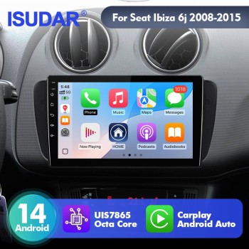 For Seat Ibiza 2009-2015 T75 Upgrade from T72 Android 14 UIS7865 Car Radio