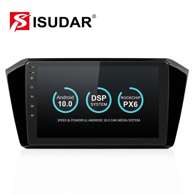 Isudar Voice conrol  Car Multimedia Player 1 Din Android 10 Car Radio For VW/Volkswagen/Passat b8 Magotan 2015 2016-