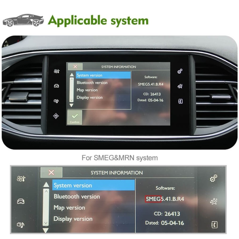 Wireless Carplay Android Auto Carlink Kit For Peugeot & Citroen 308,408,C5,C6, C4,Sega,4008,5008 DS SMEG System