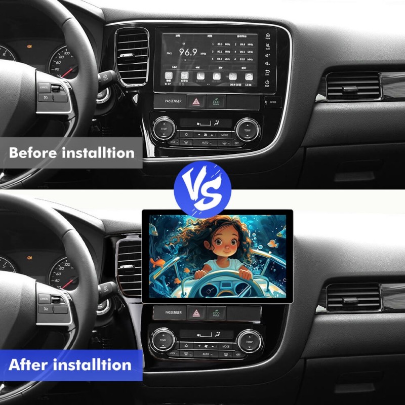 NEW! 11.5” Android 13 For MITSUBISHI OUTLANDER 3 2012-2018 Car Radio HDMI Video Output