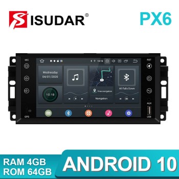 Isudar PX6 Android 10 1 Din Car Multimedia Auto Radio For Jeep/wrangler/patriot/compass