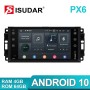 Isudar PX6 Android 10 1 Din Car Multimedia Auto Radio For Jeep/wrangler/patriot/compass