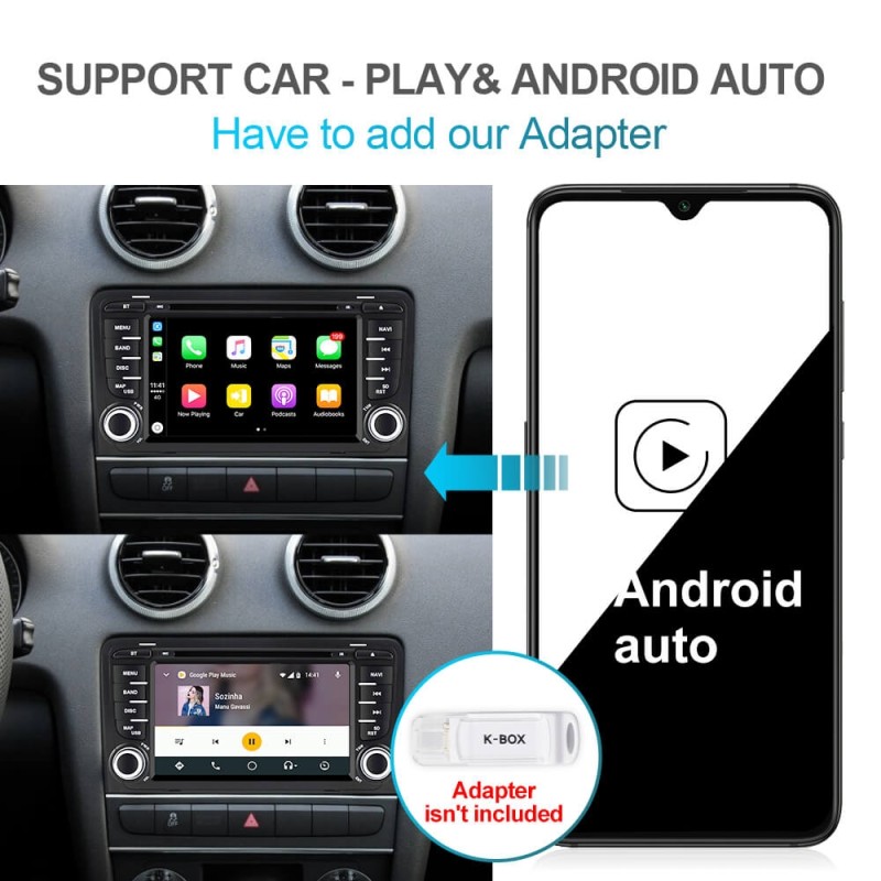 Clearance Sale！Isudar PX6 2 Din Android 10 Car Multimedia Player GPS DVD For Audi A3