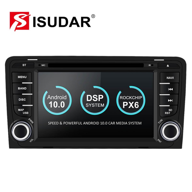 Clearance Sale！Isudar PX6 2 Din Android 10 Car Multimedia Player GPS DVD For Audi A3