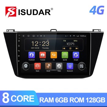 Android Auto radio 6G+128G 4G Sim card For VW/Volkswagen/Tiguan 2017-2019